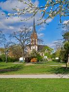 church and garden