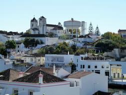 panoramic view of the city of tavira in the south of portugal