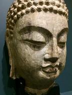 Buddha Statue stone face