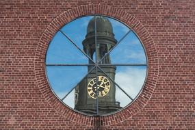 Building Reflection Of Church window