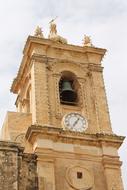 Malta Church and clock