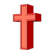 cross church religion red drawing