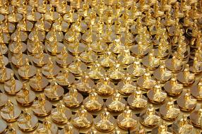 Gold Buddhism figures