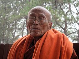 Monk Myanmar old person