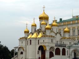 Moscow Russia Historically gold roof