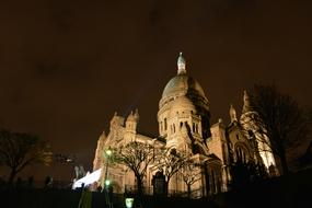 cathedral in the dark in france