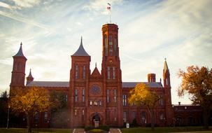 brick church with towers