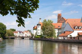 landscape of buildings Waters Mirroring