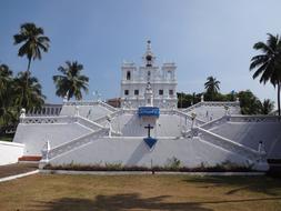 white Church Cathedral at the sunlight