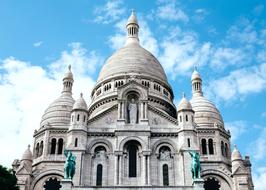 blue sky over the domes of the cathedral