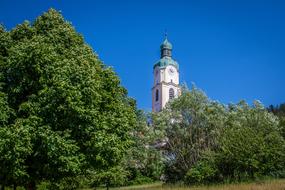 church in Bavarian village, Germany