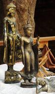 Statues Buddha Religion bronze