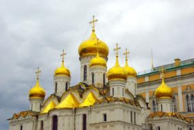 Russia Yaroslav Church gold roof