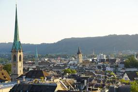 Historic Center of Zurich town