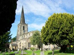 cemetery at old Church, uk, england, attenborough