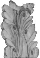 clipart of ornament capital relief arabesque