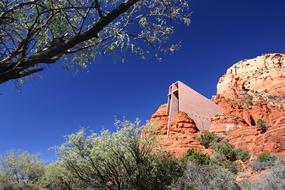 chapel on the cliff in arizona