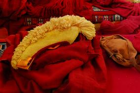 Tibet Buddhism costume Yellow Hats