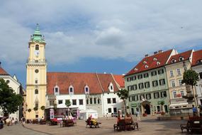 old downtown of Bratislava, Slovakia