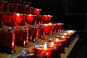 Church Candles red