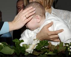 caucasian baby Baptism