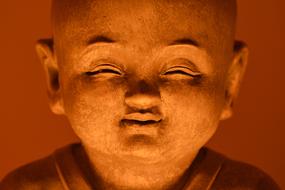 Buddha Face orange