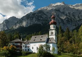 Church Mountains Tyrol mountains