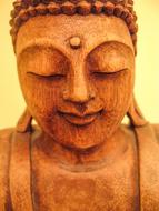Buddha Statue wood face