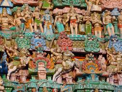 Temple Figures Colorful india