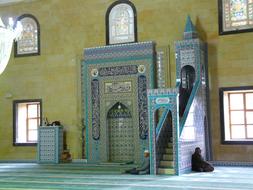 Mosque Prayer hall in Turkey