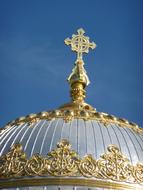 St Petersburg Cathedral Cross gold