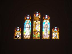 Stained Glass Church Window dark