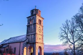 Architecture, church and Sky in winter