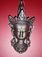 Buddha face, Pewter Wall