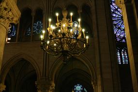 Paris Cathedral candlelight