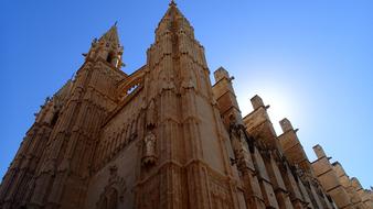 Palma Cathedral blue sky