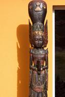 carved sculpture at a temple in Bali