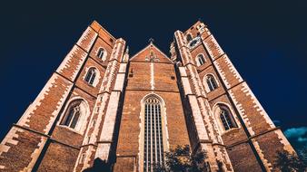 brick church, bottom view