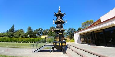 incense burner in a Buddhist temple