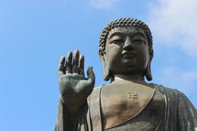 Buddha Bronze statue hand