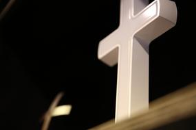photo of white Christian Cross