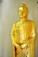 Buddhism Temple gold man statue