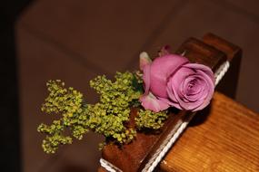 Decoration Church pink rose