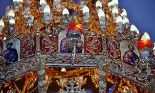 Chandelier Ceiling gold lamp