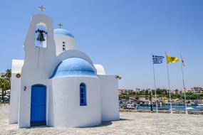 Cyprus Protaras white blue church