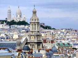 Paris France Churches cityscape