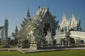 historical White Temple Chiang rai in Thailand
