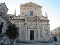 Cathedral of st.Ignatius in Dubrovnik in croatia