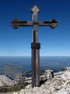 Wendelstein Summit Cross on a sunny day