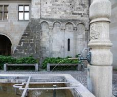 fountain with clear water in zurich